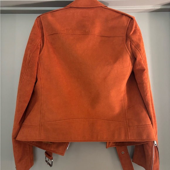 Theory Women's Modern Moto Faux Suede Jacket - Picture 4 of 8